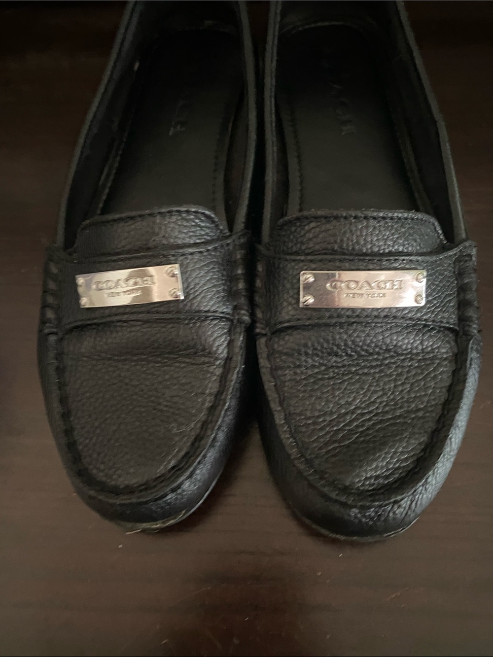 Authentic Black Women’s Leather Driving Loafers - Classic Slip-On
Size 7B - Picture 2 of 7